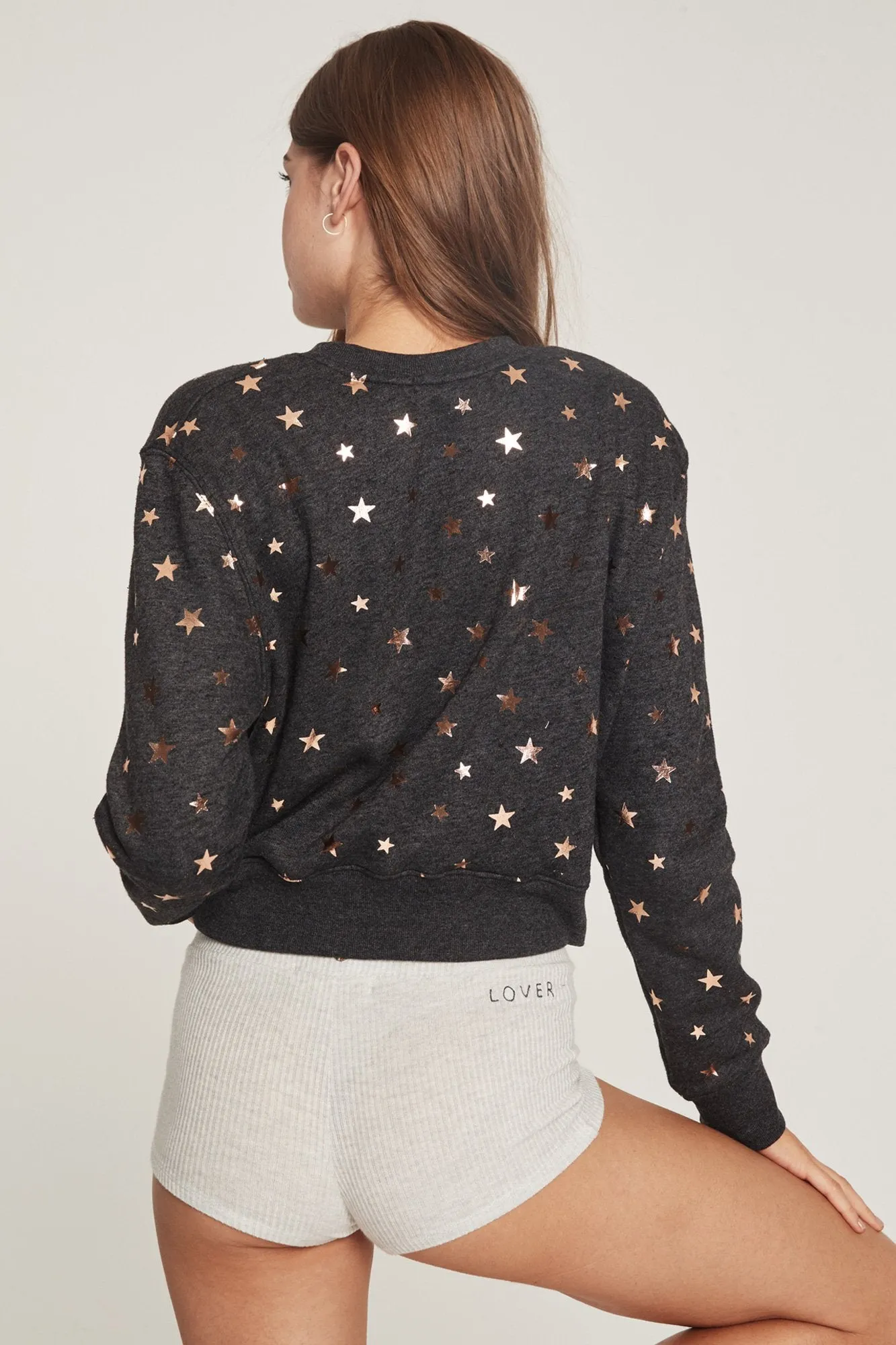 Spiritual Gangster Starry Vibes Crop Sweatshirt