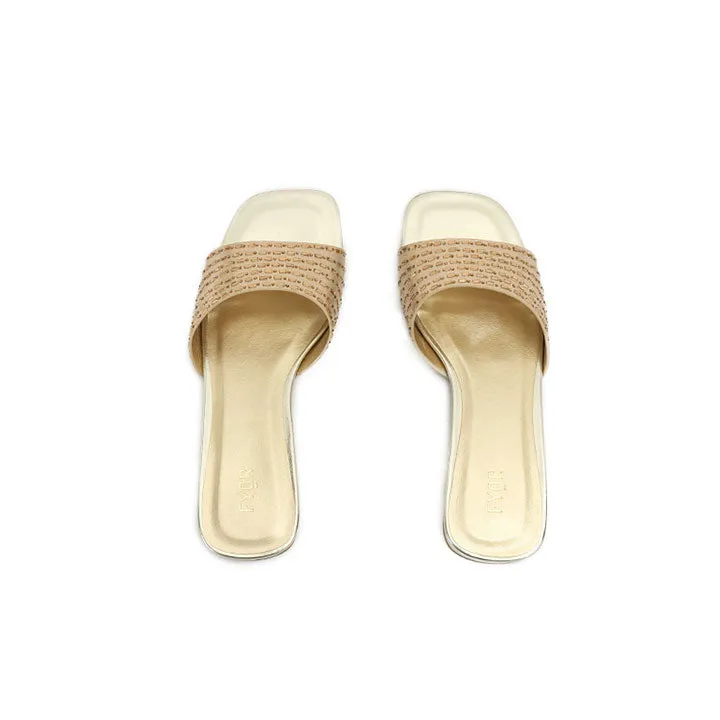 Square Diamante Slip-On Sandal HL 171