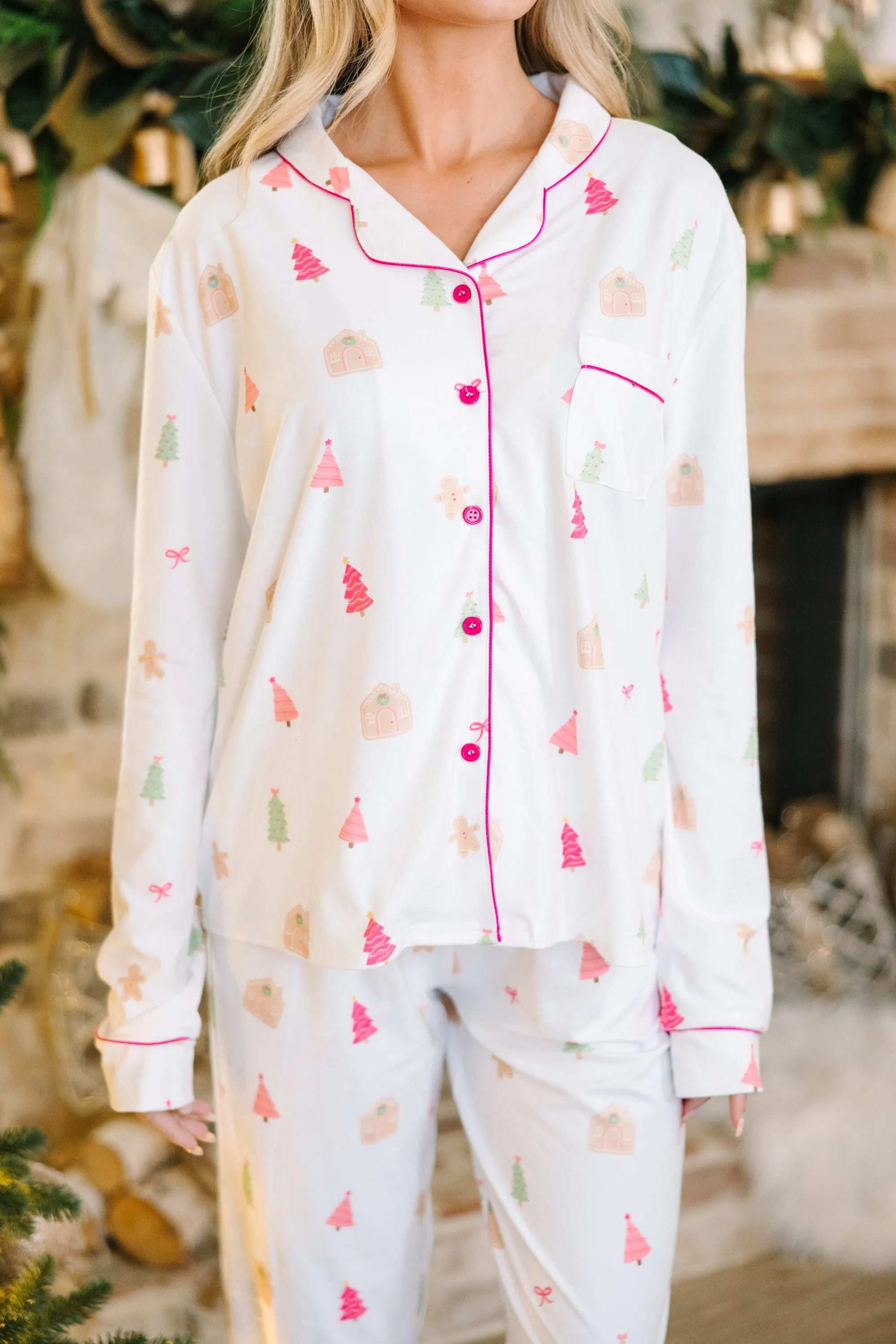 Staying In Gingerbread L/S Pajama Set