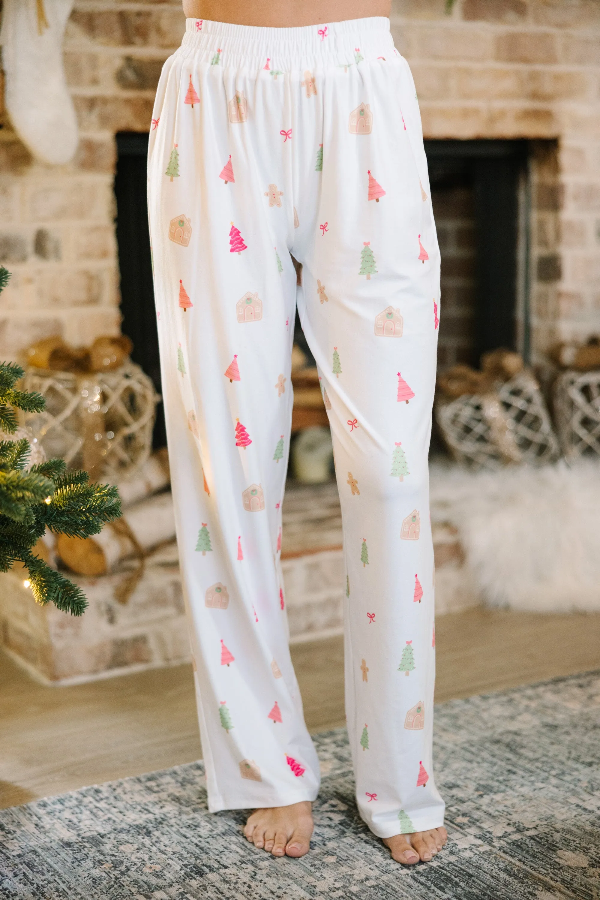 Staying In Gingerbread L/S Pajama Set