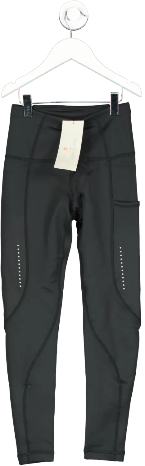 Sweaty Betty Therma 7/8 Running Leggings, Black Bnwt UK XXS