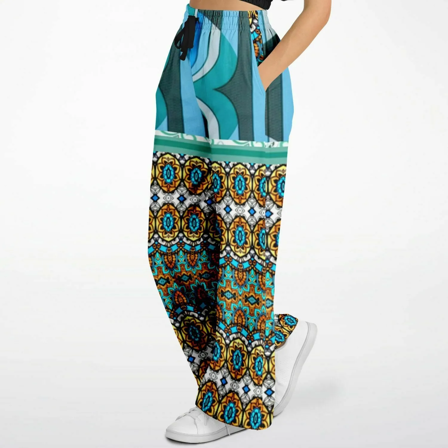 Turquoise Tonight Stretchy Phat Bellbottoms