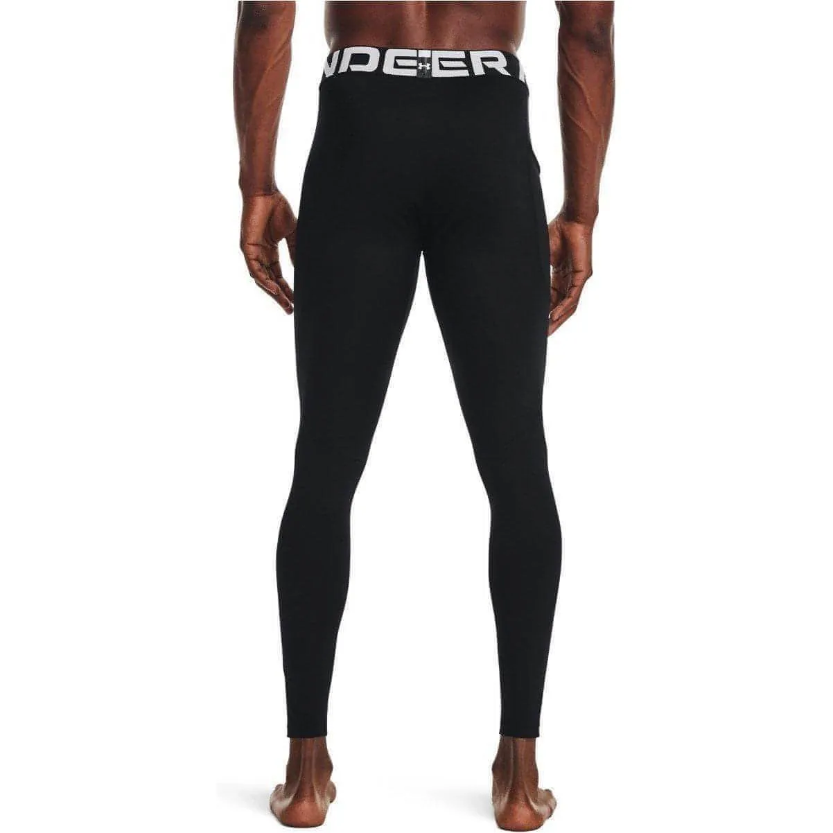 Under Armour ColdGear Compression Mens Long Running Tights - Black