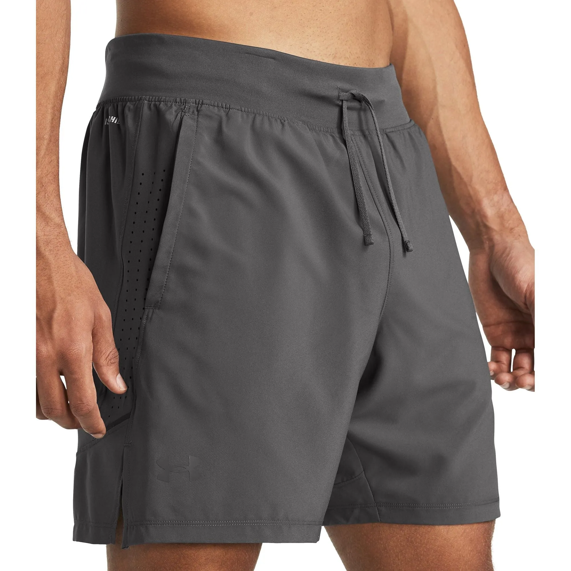 Under Armour Launch Elite 2 In 1 Mens Running Shorts - Grey