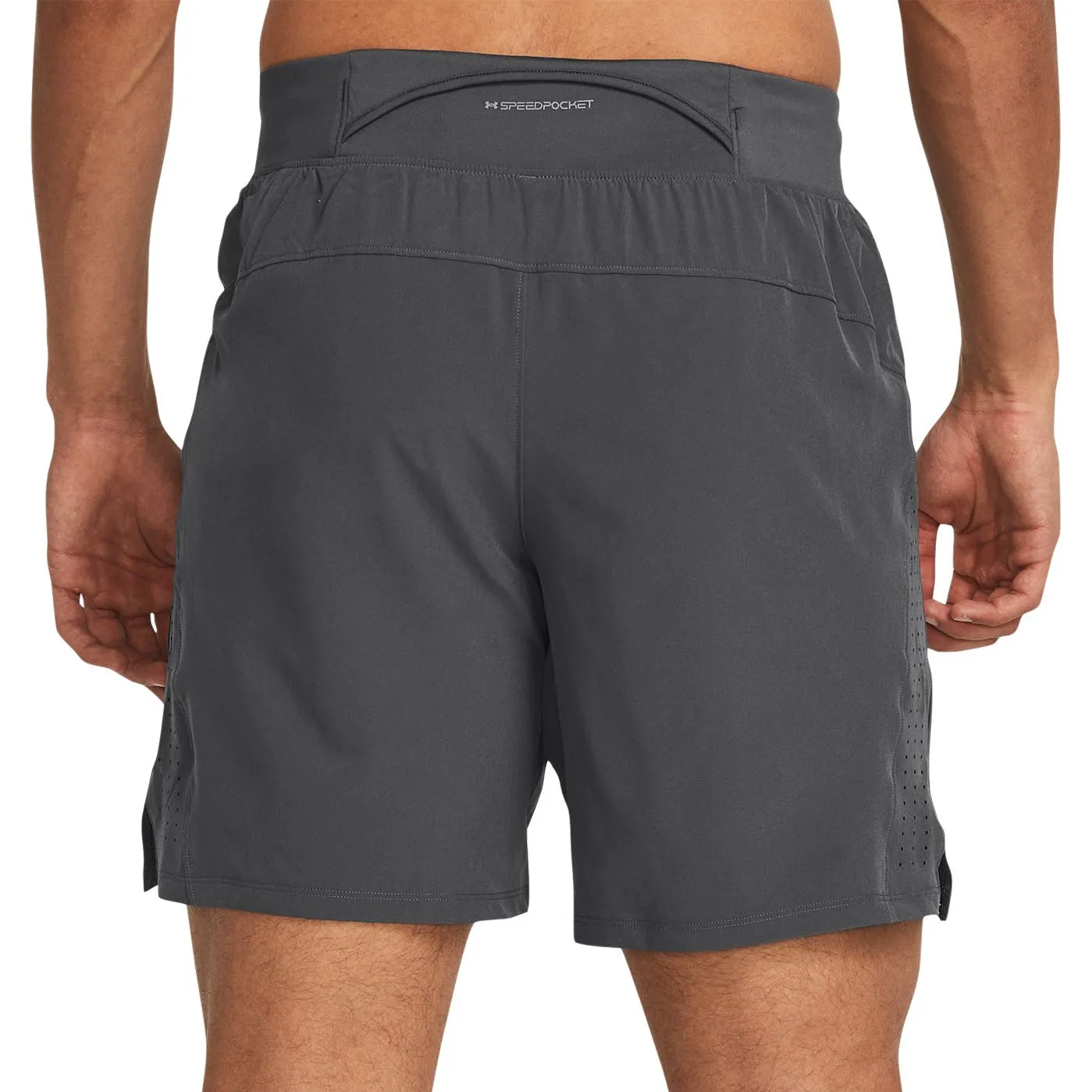 Under Armour Launch Elite 7 Inch Mens Running Shorts - Grey