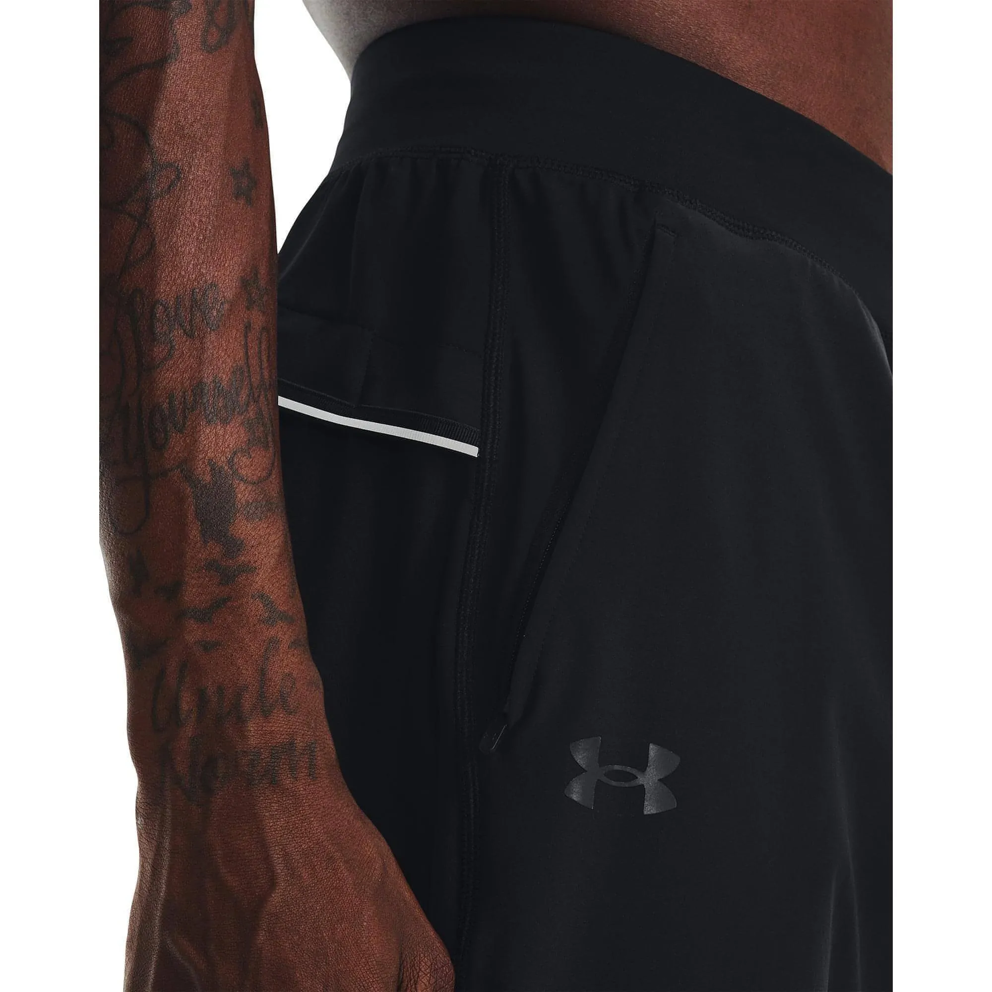 Under Armour Storm OutRun The Cold Mens Running Track Pants - Black