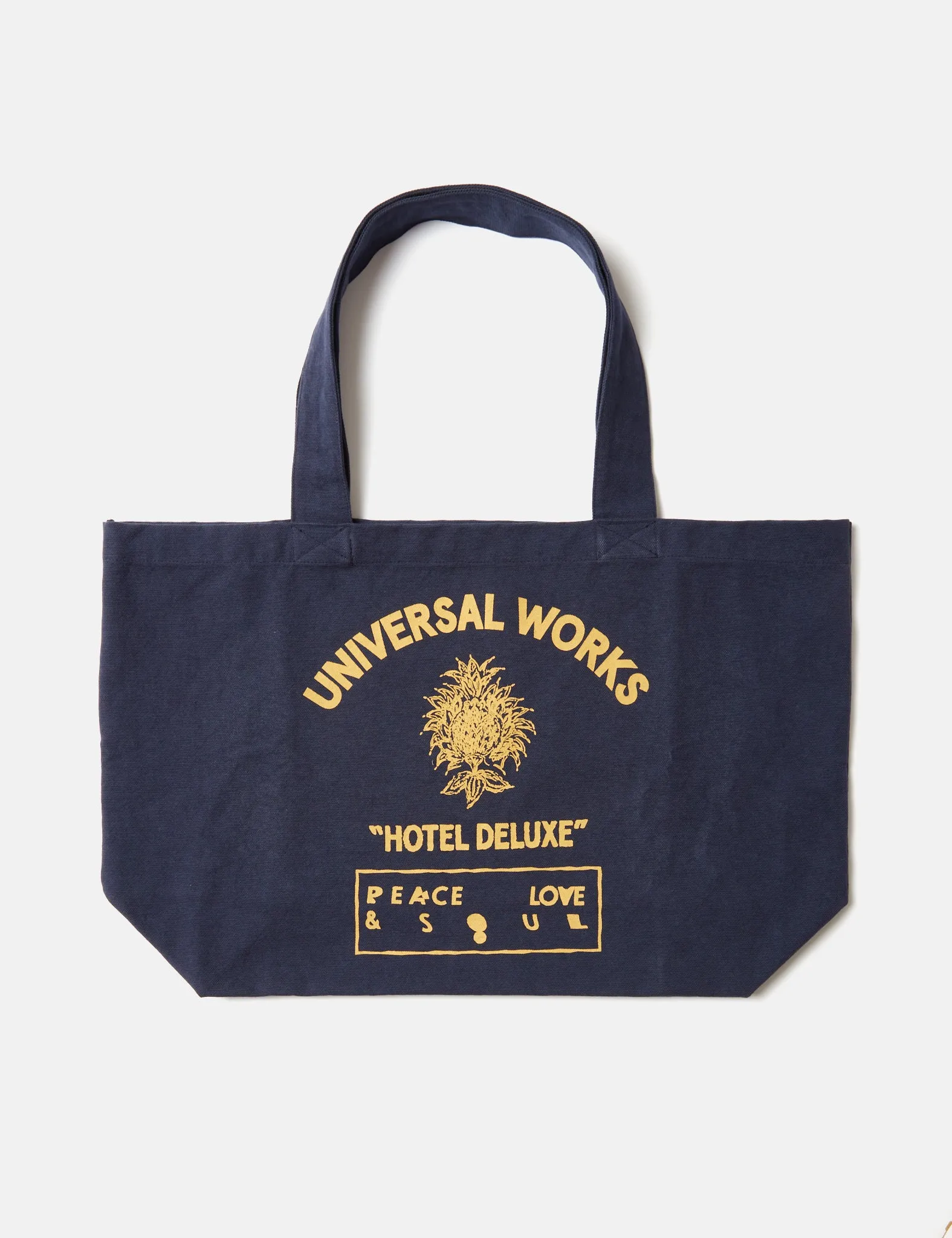 Universal Works Canvas Tote Bag - Navy Blue