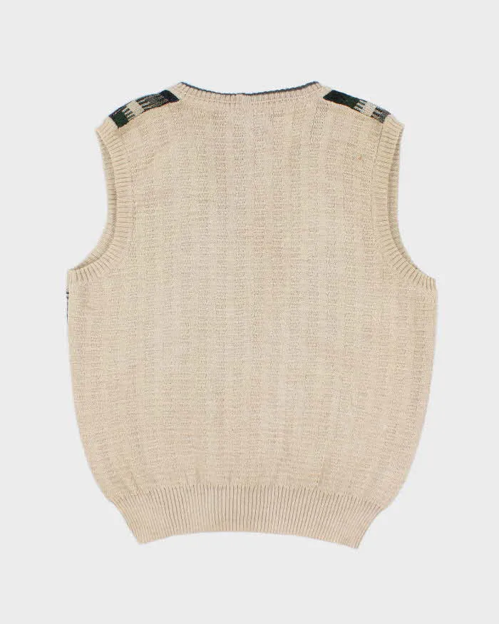 Vintage 90's Men's Wool Vest - L