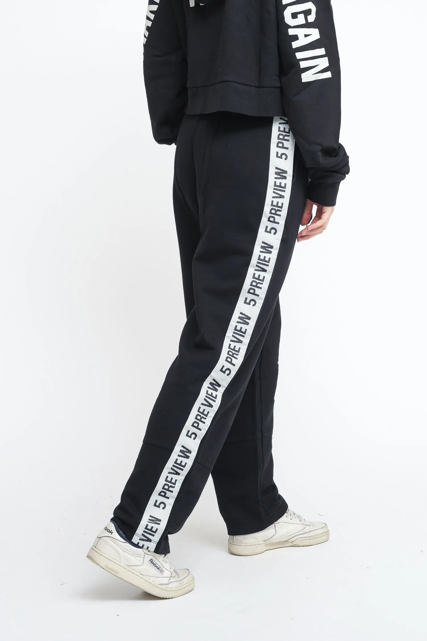 Vivien Stripe Pant - Coal