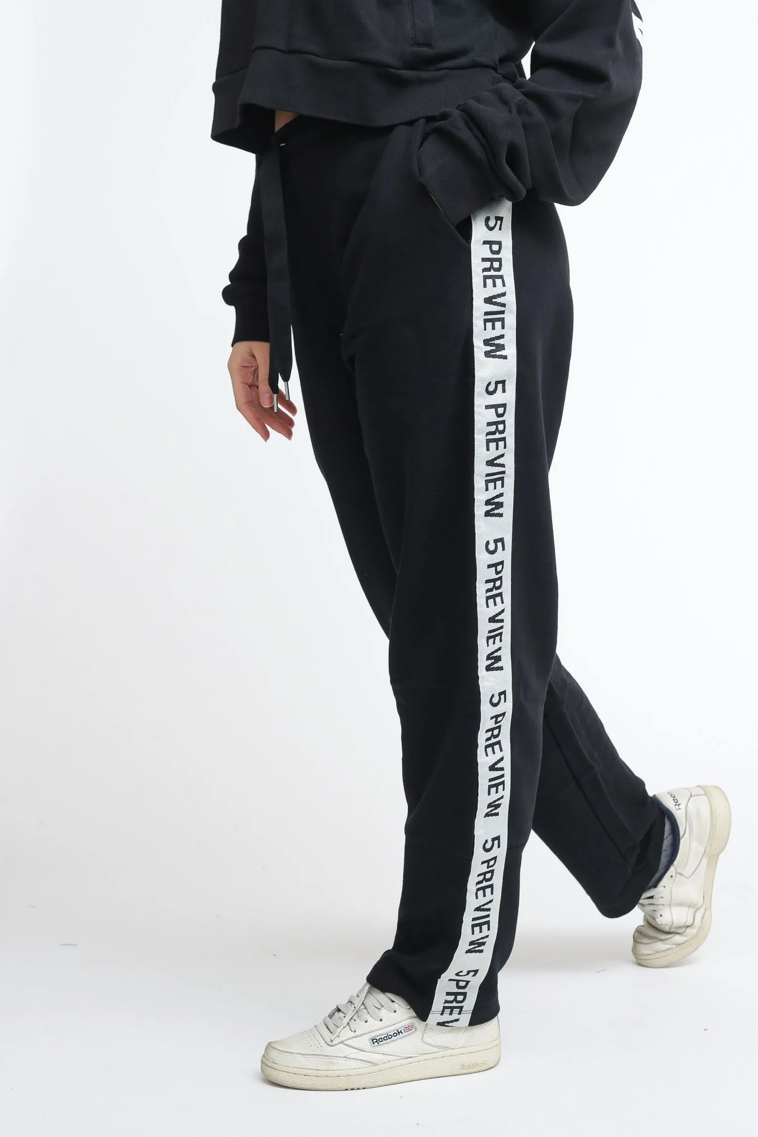 Vivien Stripe Pant - Coal