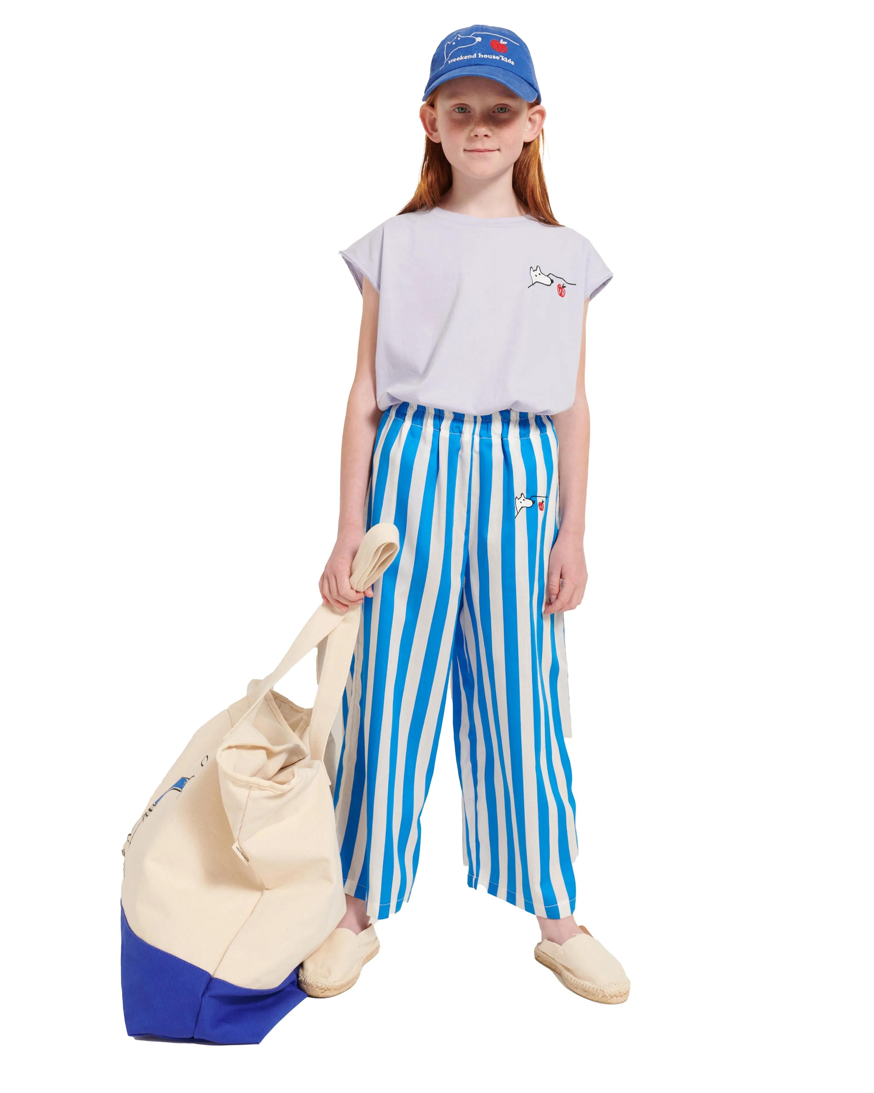 WEEKEND HOUSE KIDS Things I Like BLUE STRIPES FLARE PANTS