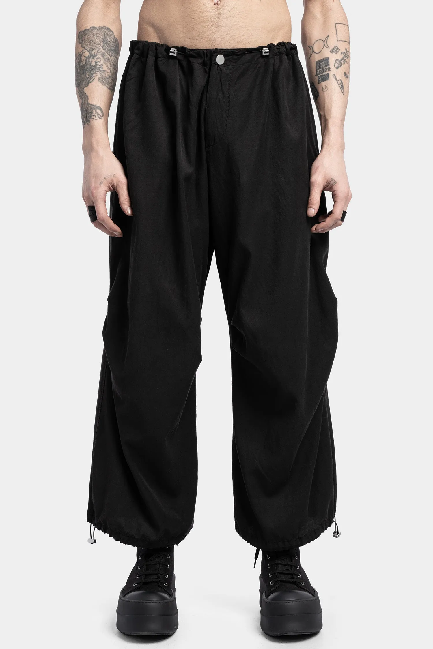 Wide Transform Pants, Black