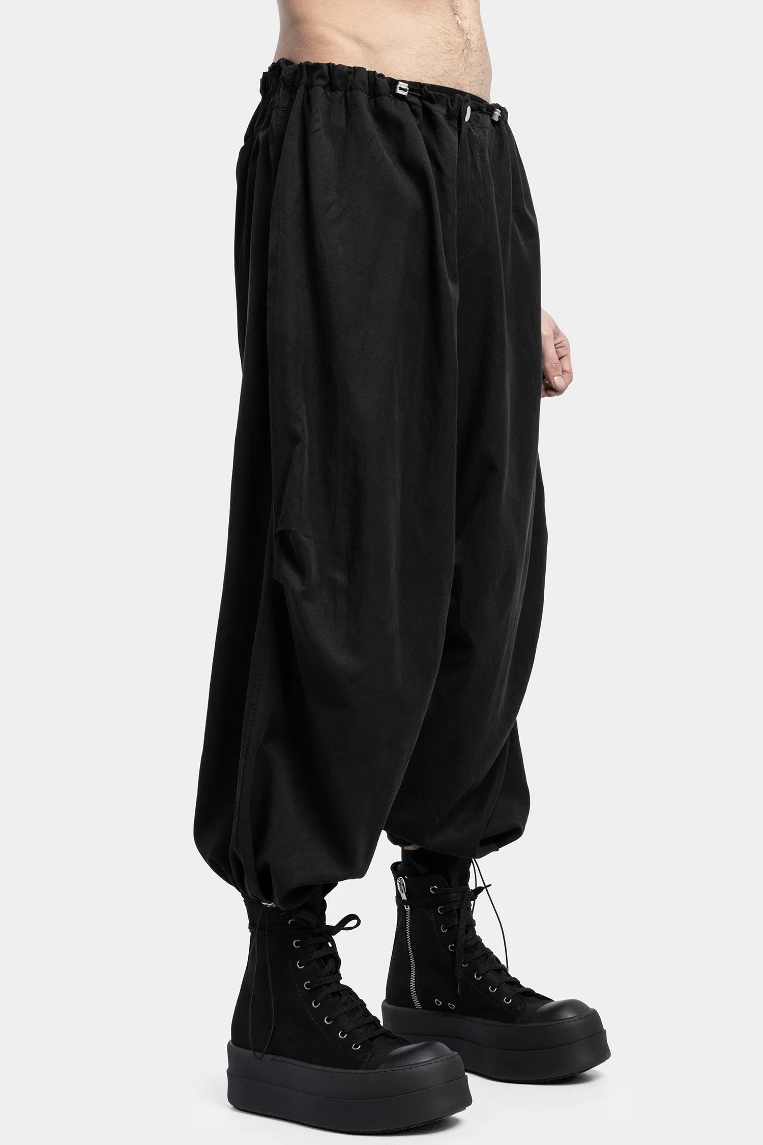 Wide Transform Pants, Black