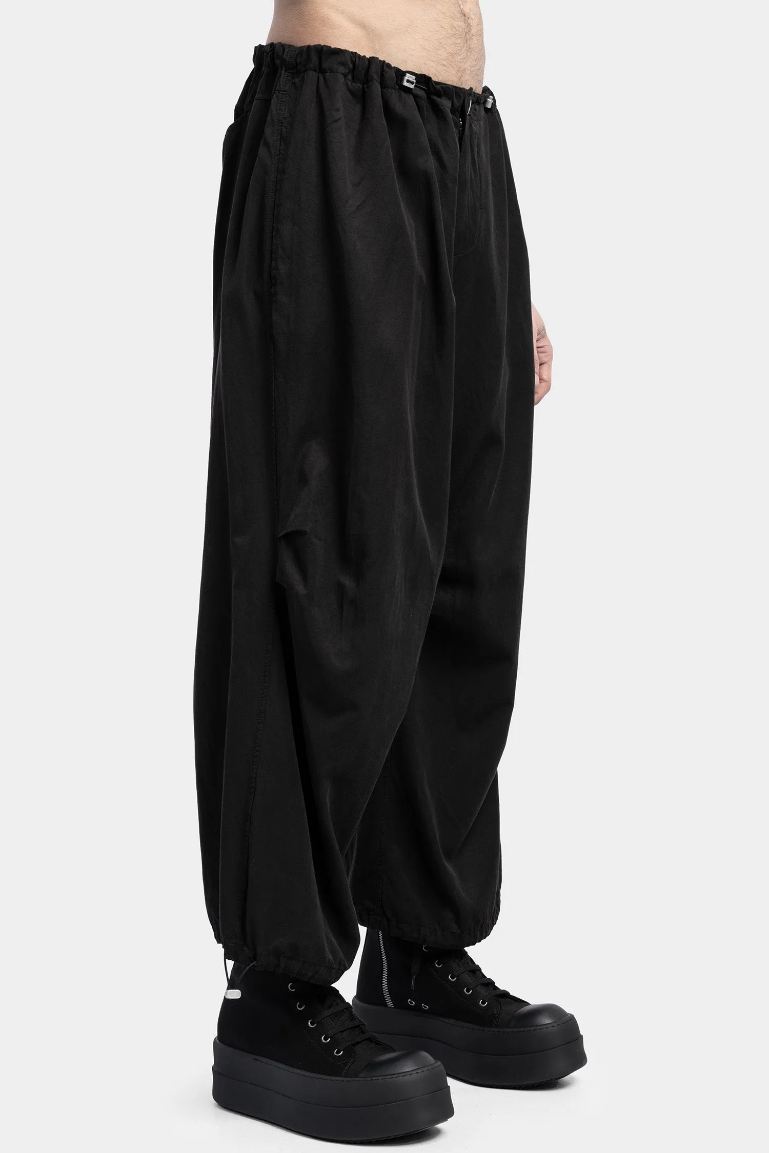 Wide Transform Pants, Black