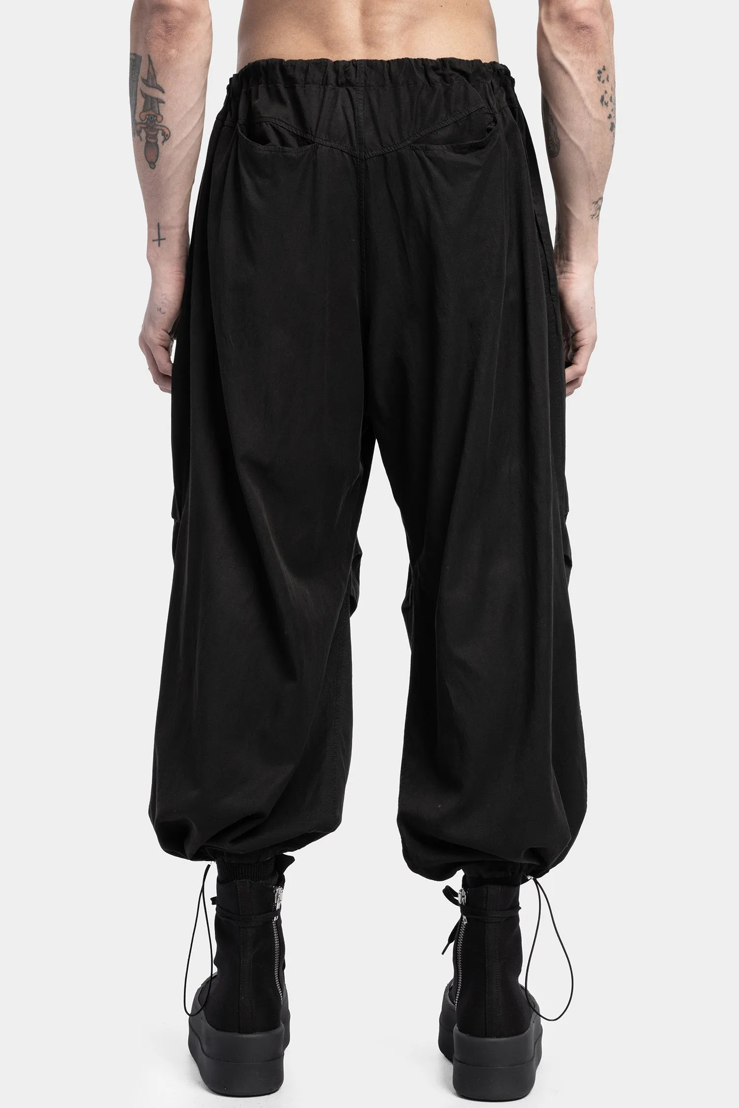 Wide Transform Pants, Black