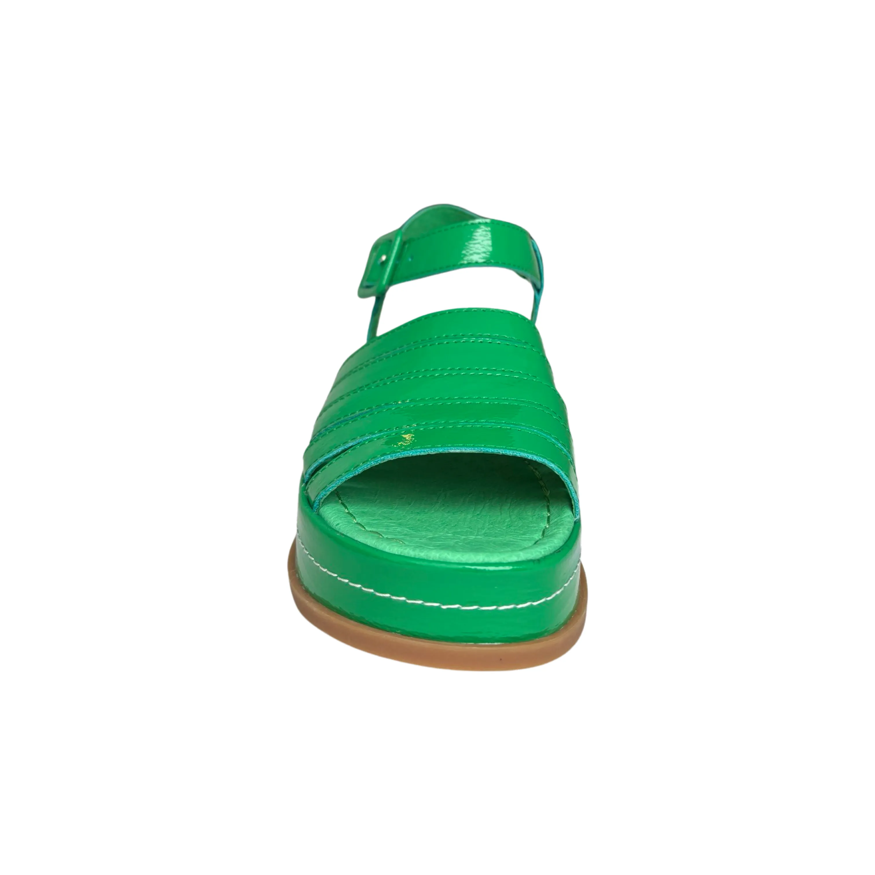 Wollie Emerald Patent platform Sandal