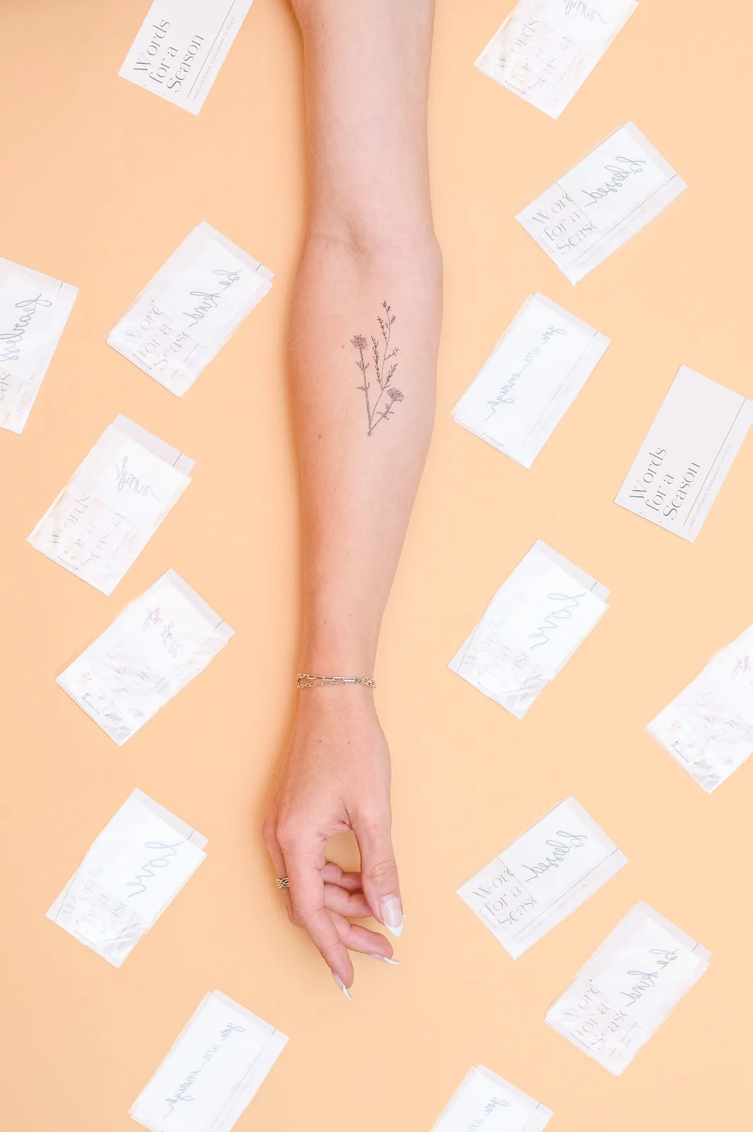 Words For A Season Temporary Tattoo LOVE