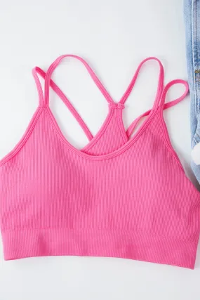 Wren Seamless Cropped Tank, Pink