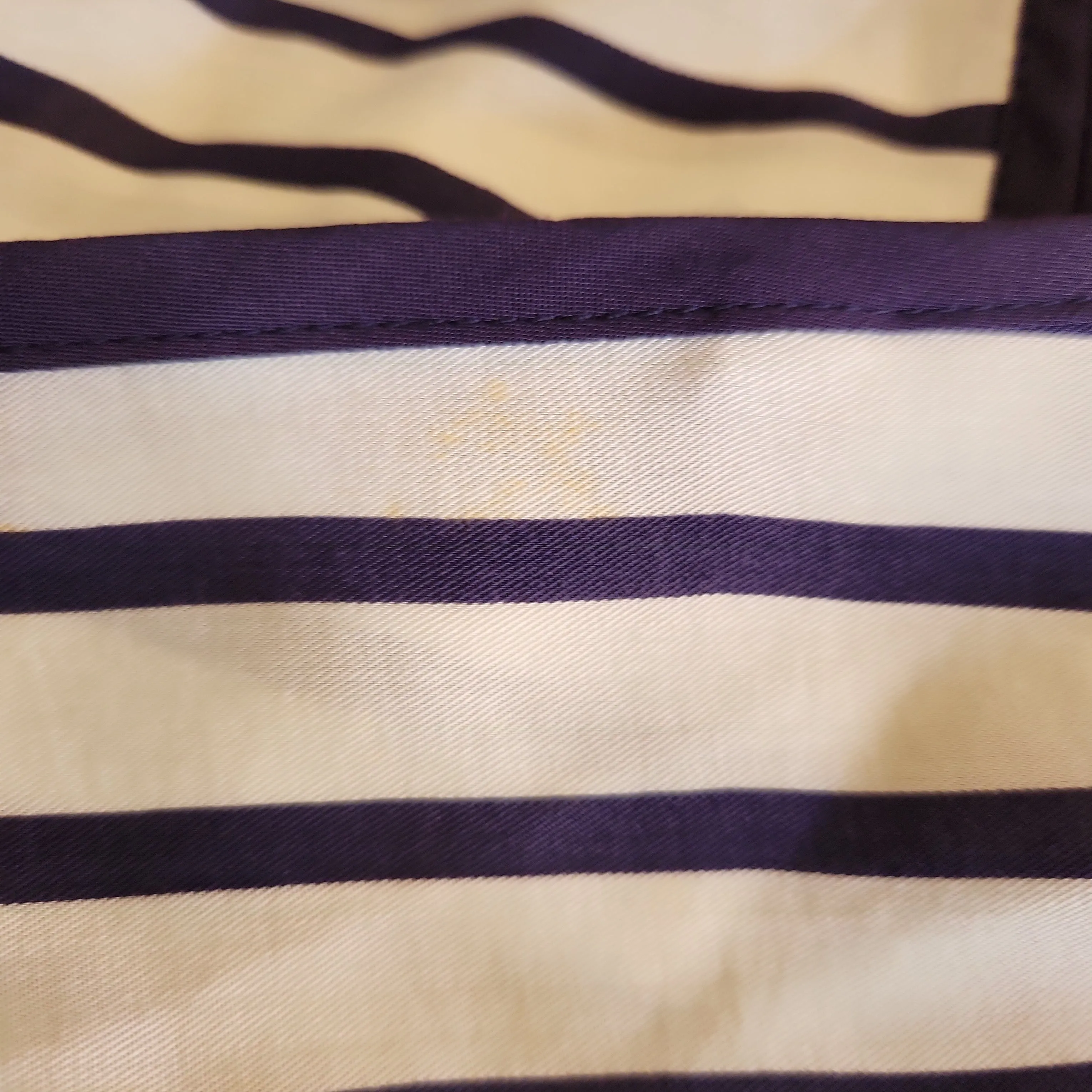 ZARA White & Blue Striped Top | Pre Loved |